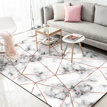 Ретро мраморный геометрический INS дверной коврик цифровая печать хрустальный флисовый нескользящий прикроватный ковер для кухни гостиной