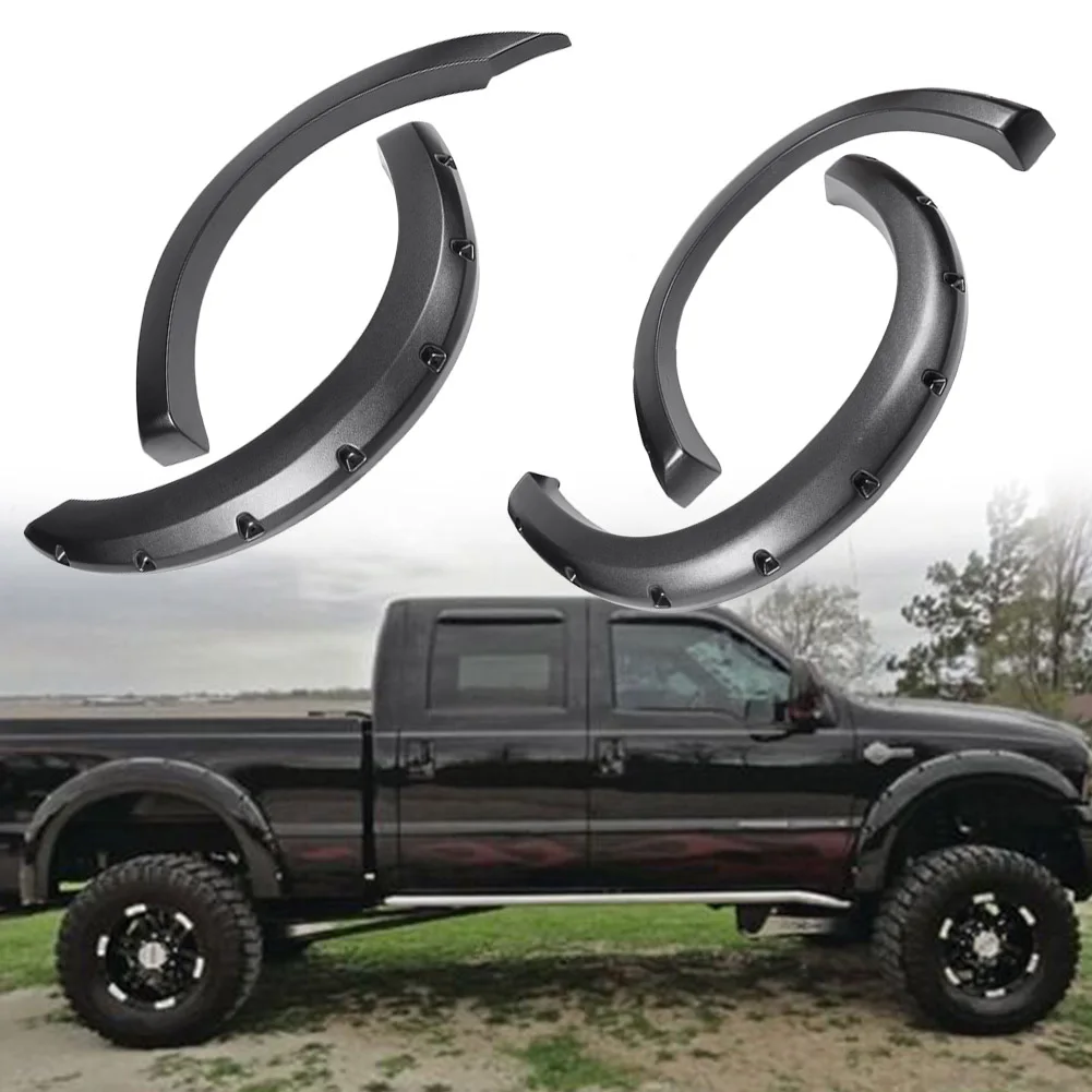 

Wheel Eyebrow Fender Cover Guard Mudguards Protector Flares Proof Assembly For Ford F-250 F-350 Super Duty 1999-2007 Body Kits