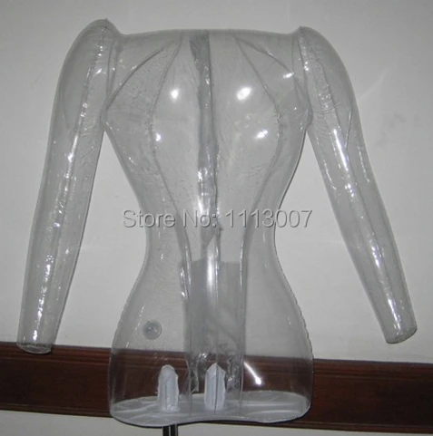 

Free Shipping!New Arrival Transparent Feamle Mannequins Bust Inflatable Mannequin Fashionable