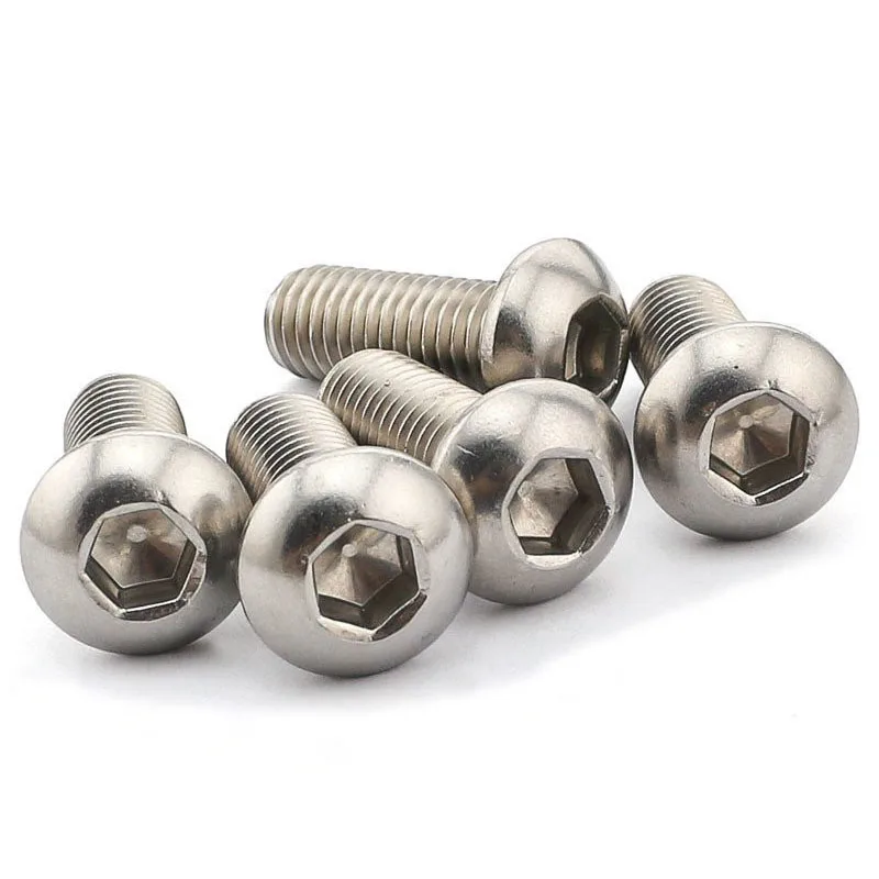 Buy 100Pcs Stainless Steel Round Head Hex Socket