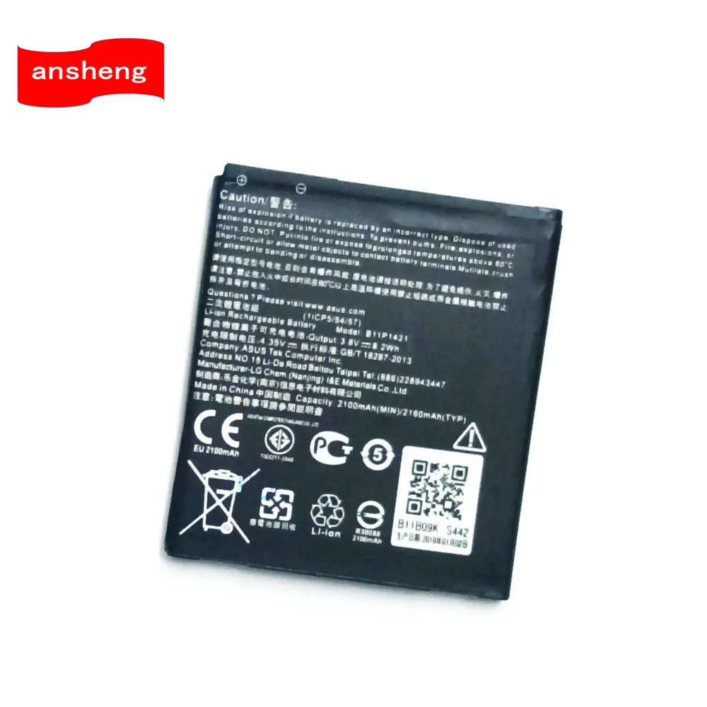 New High Quality 2160mAh B11P1421 battery for Asus ZenFone C ZC451CG Z007 Smartphone
New High Quality 2160mAh B11P1421 battery for Asus ZenFone C ZC451CG Z007 Smartphone