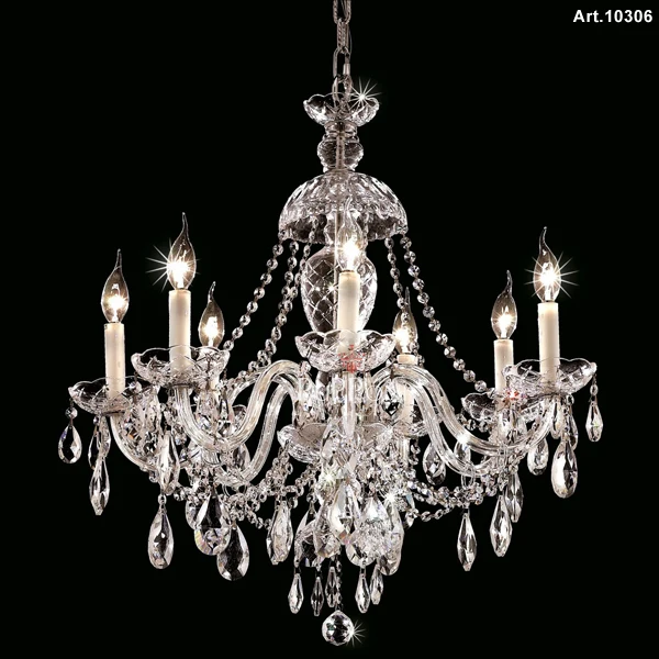 Candelabro de cristal transparente candelabro moderno para sala de