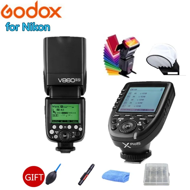 Godox Винг V860II N ttl HSS Li on батарея камера Вспышка Speedlite + Xpro триггер для Nikon DSRL D800 D700 D7100