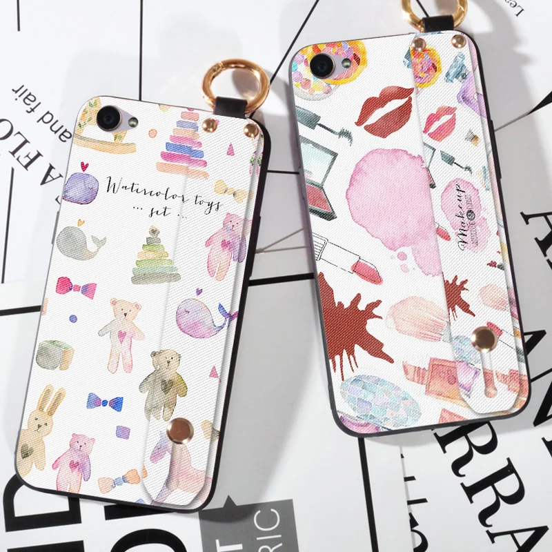 

Matte Phone Case For BBK Vivo X9 Plus Back Frosted Sext Lip Cover For Vivo X9S plus Ring Strap Stand Case