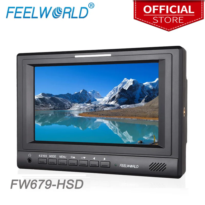

Feelworld 7" 1024x600 Camera Field Monitor with Tally YPbPr AV 3G-SDI HDMI LCD Monitor FW679-HSD for DSLR Photography