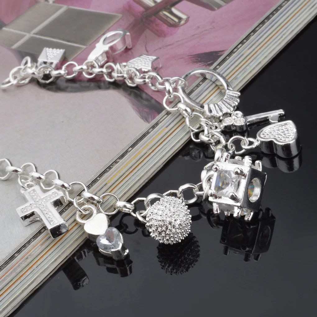 

2019 Women Design Jewelry Accessories Silver Plated Pendant Series Chain Bracelet For Party For Party As Gift