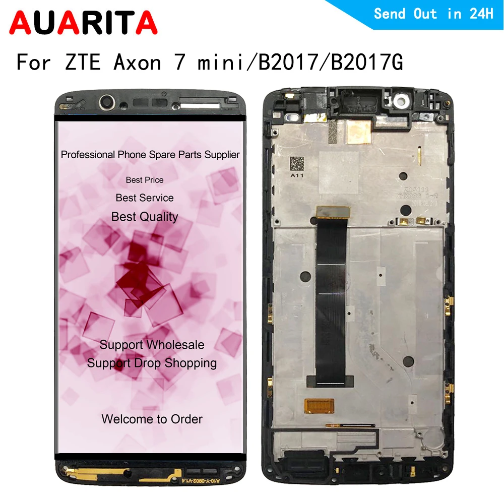 

5.2" For ZTE Axon 7 mini B2017 B2017G Axon7mini LCD Display+Touch panel Screen Digitizer with frame Assembly Replacement lcds