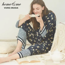 Vero Moda новые женские эластичные талии широкие брюки прямой крой пижамы брюки | 3181P7510