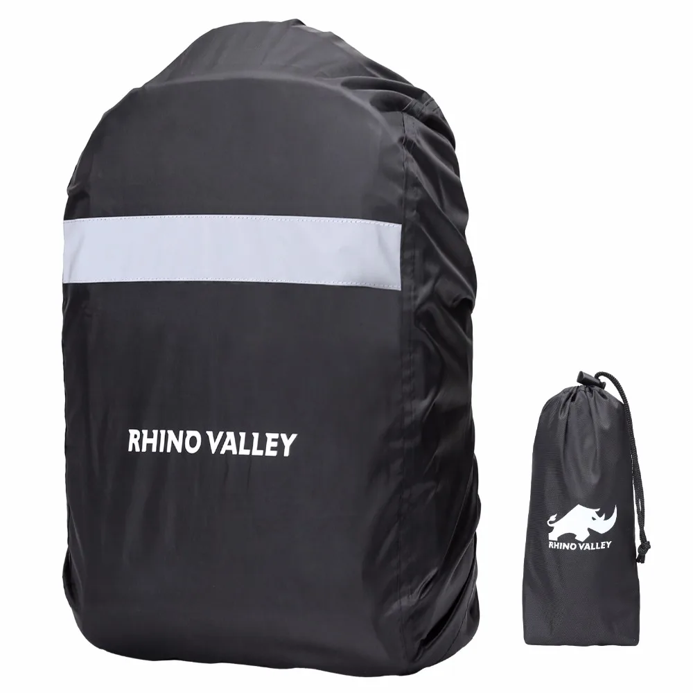 WATERPROOF REFLECTIVE BACKPACK COVER BAG CAMPING OUTDOOR RUCKSACK RAIN DUST STRI