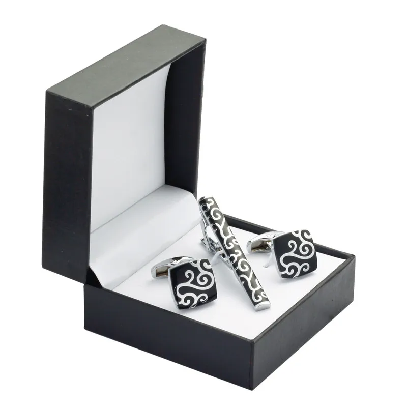 HIGH QUALITY Cufflinks /& Tie Clip in gift box