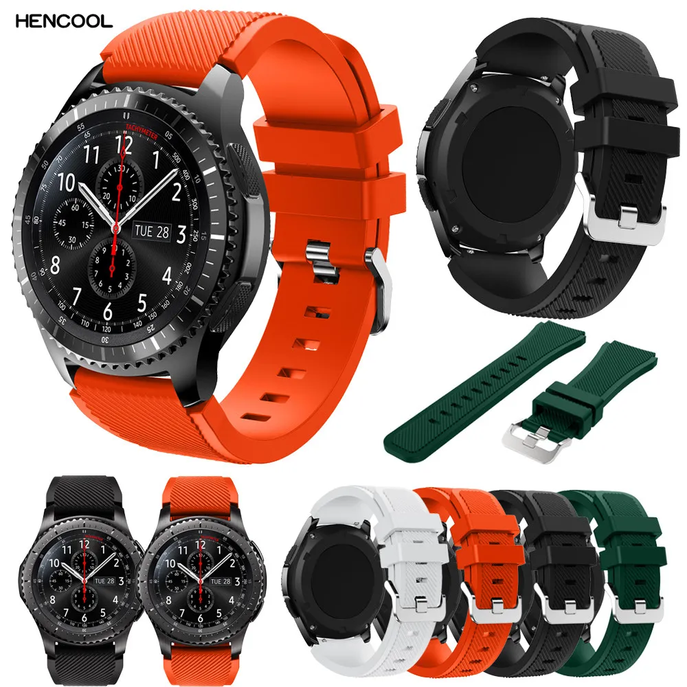 

2018 New Arrival Fashion Replacement Watch Band Sports Silicone Bracelets Strap Band For Samsung Gear S3 Frontier
