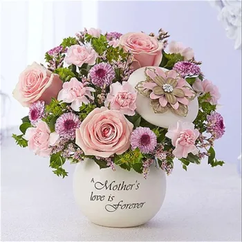 

5D DIY diamond painting flower vase cross stitch diamond embroidery mosaic diamond home decoration