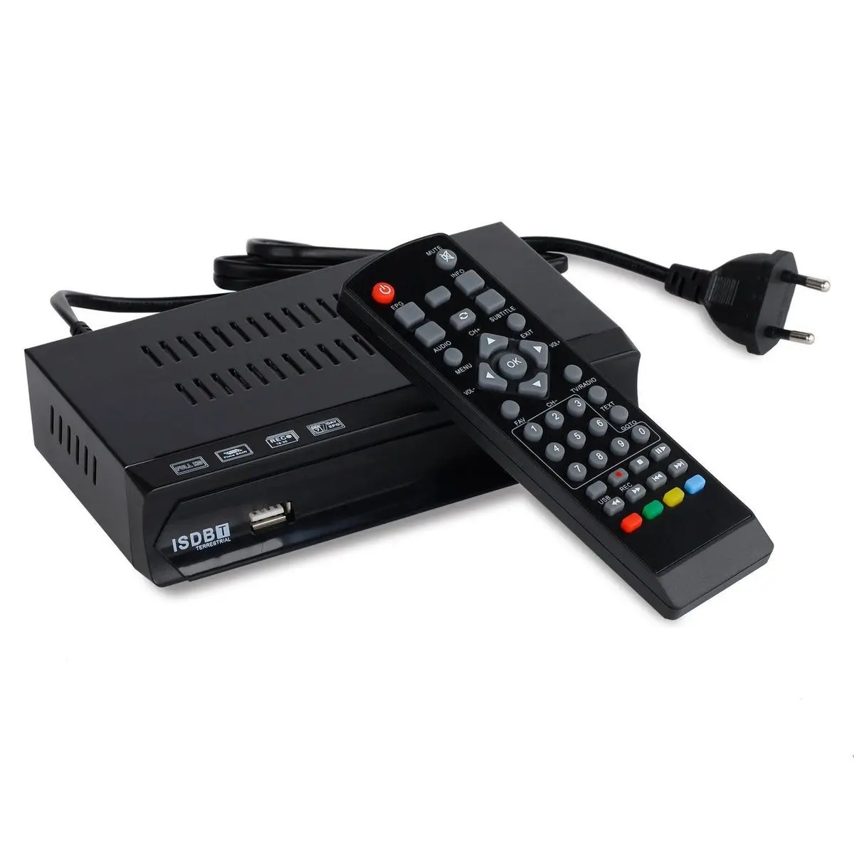 Цифровой спутниковый ТВ тюнер FTA Бразилия Перу Full HD 1080P USB рекордер EPG HDMI выход VHF UHF