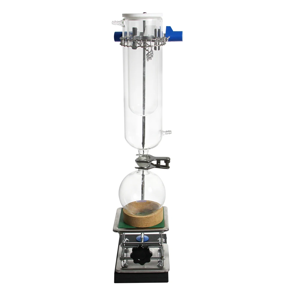

Glass Vacuum Jacketed Dry Ice Cold Trap Double Layer with 1L Receiving Flask