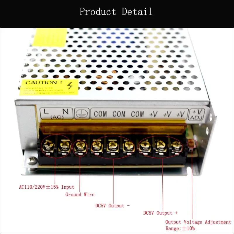 Ac Dc 5V Питание 40A 200W Transformador Led Питание 220V 5V светодиодный драйвер Питание для светодиодной ленты