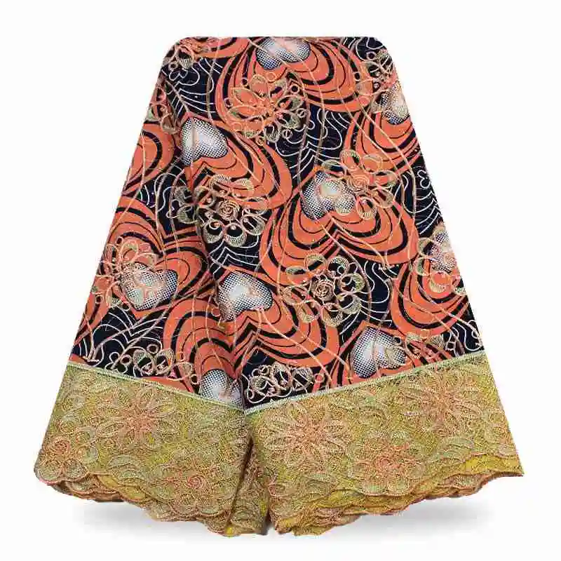

YWNWZ10 New Design African lace fabric guipure wax lace with water soluble lace fabric embroidered for party