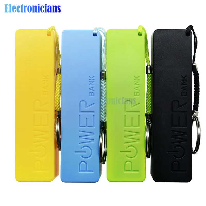 

Blue/Green/Yellow/Black USB Power Bank Case Kit 18650 Battery Charger DIY Box