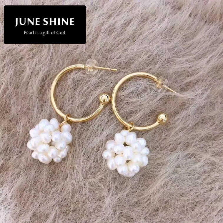 

DE008 freshwater pearls drop earrings , real pearl , earring
