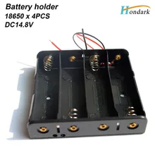 4X18650 литий-ионный аккумулятор держатель батарейный отсек 15 в корпус батареи 4X3,7 в корпус батареи, 50 шт./партия