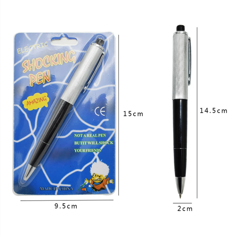 Electric Shock Pen Practical Joke Gag Prank Funny Trick Fun Gadget April Fool Toy 1PCS prank toys,shocking toy