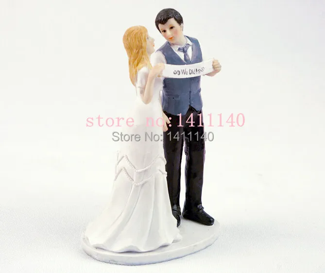 Инди Ретро винтажный Стиль Жених и невеста свадебный торт Топпер Романтический для украшения торта