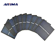AIYIMA 10Pcs Mini Solar Panels 2V 150mA 55*55MM Solar Cells For DIY Scientific Experiment