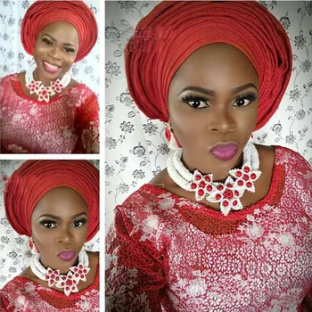

Splendid White African Fashion Beads Jewelry Set Chunky Crystal Bridal Women Jewelry Set Red Beads Necklace Free Shipping WD673