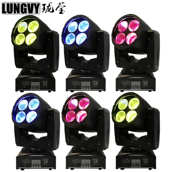 

Free Shipping 6pcs/Lot Super Beam Led Moving Head Light Beam 4x15w 4/16CH Stage Lighting DJ Lighting