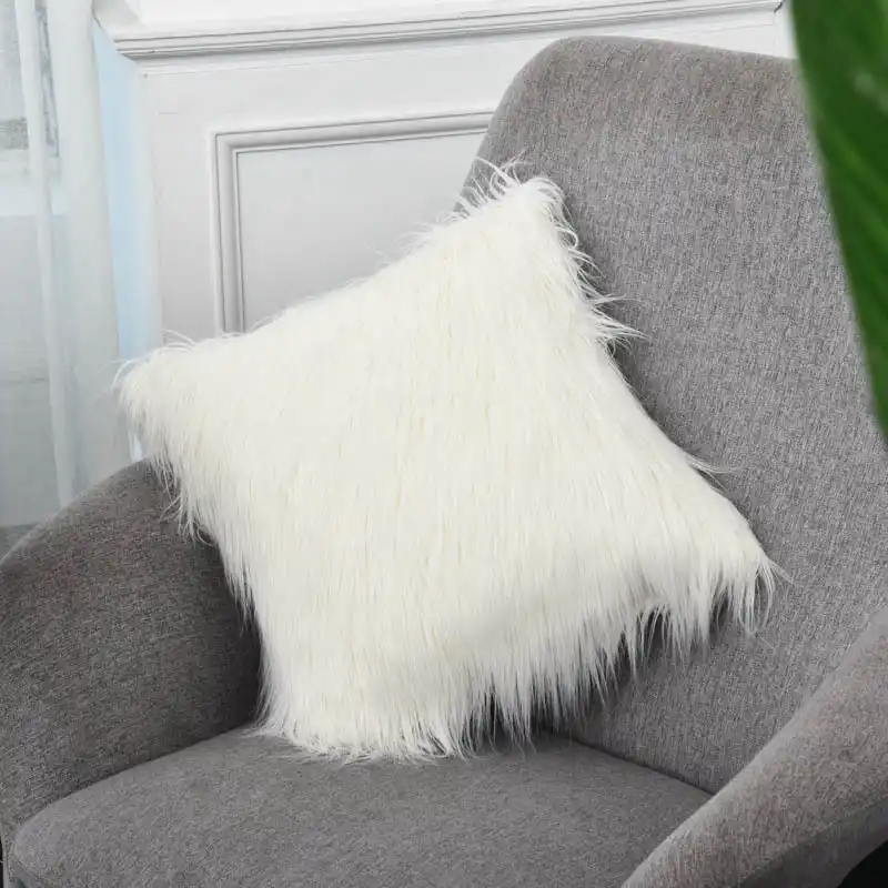 Home Decorative Sofa Throw Pillows European Long Plush Pillowcase