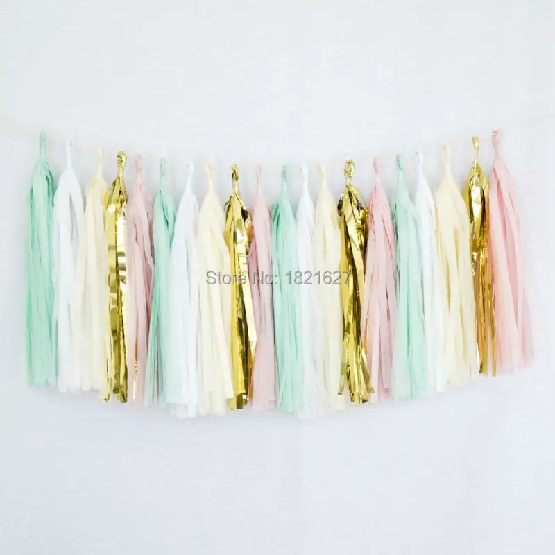 mint pink ivory white gold