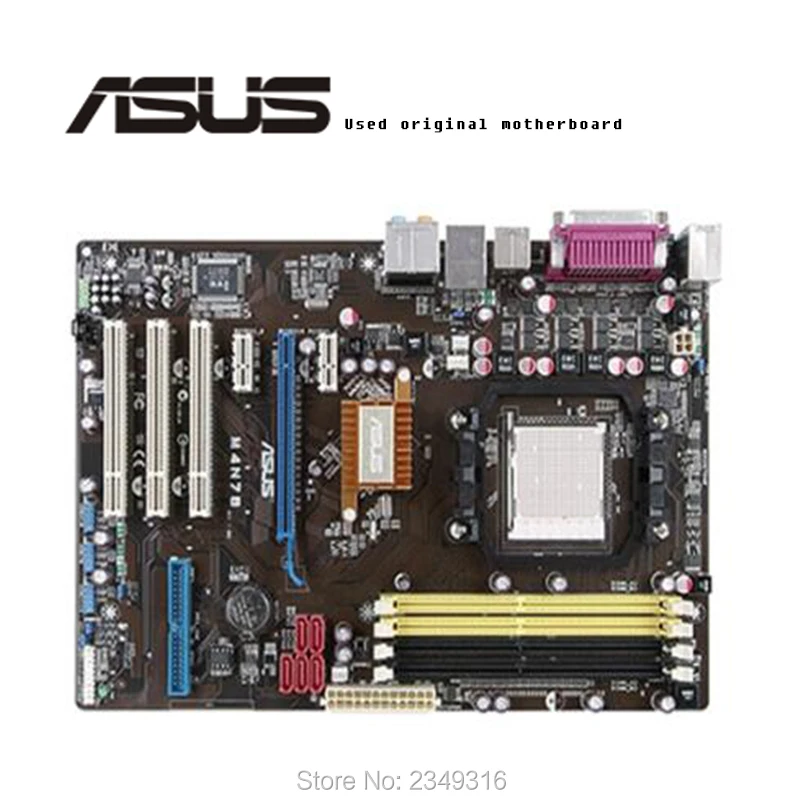 

For ASUS M4N78 Used original motherboard Socket AM2 DDR2 Desktop Motherboard