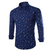 2016 New Arrival Spring &Winter Style Men Shirt Fashion Chemise Long Sleeve Slim Fit Shirt Mens Shirt M_XXL 9195