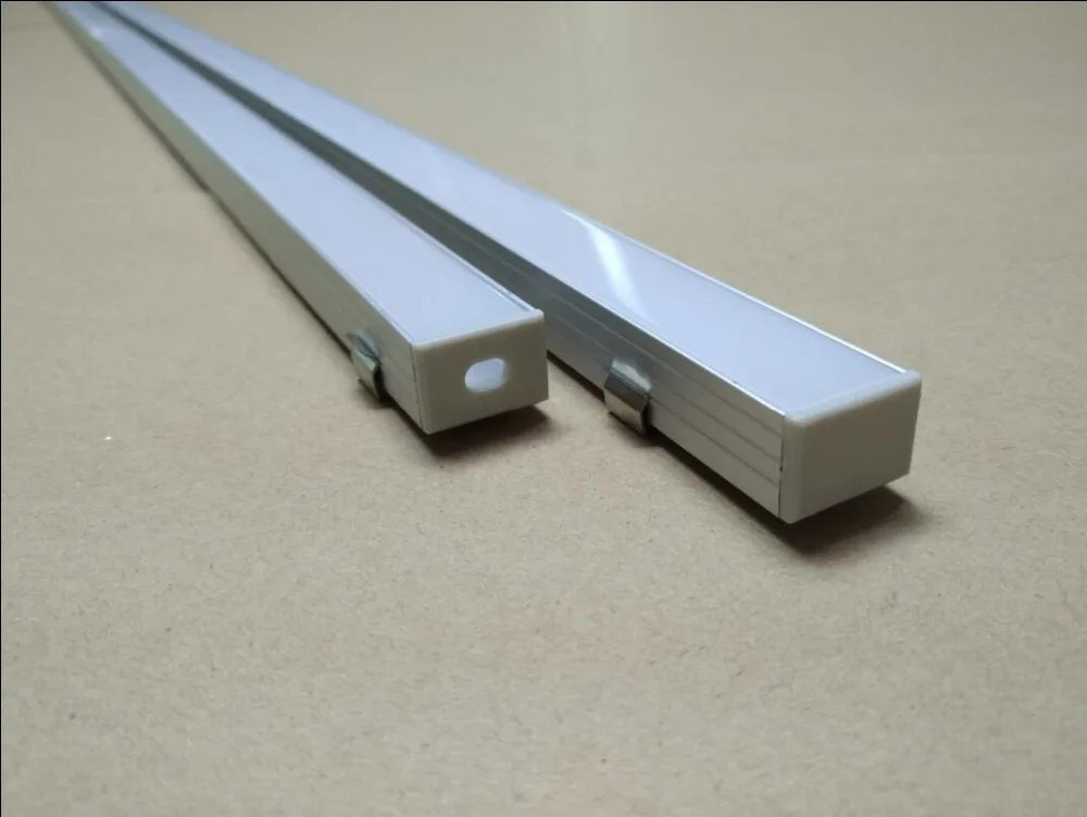 

Free Shipping High Quality 80m/lot,2m/pcs LED Aluminum Profile With End caps & Mounting Clips
