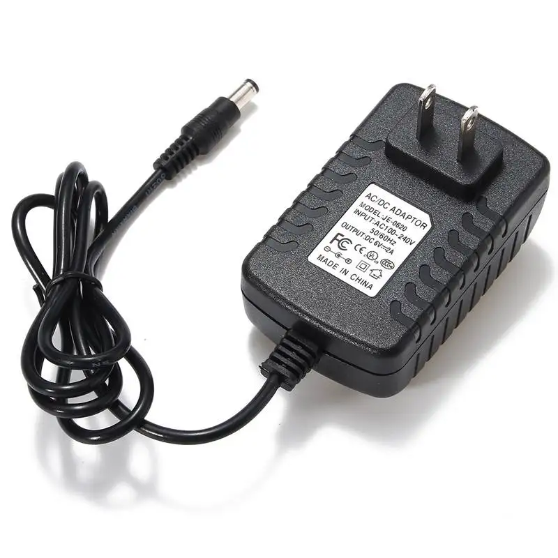 

5.5mmx2.1mm AC 100-240V To DC 6V 2A 12W Power Supply Charger Converter Adapter AU UK EU US Plug