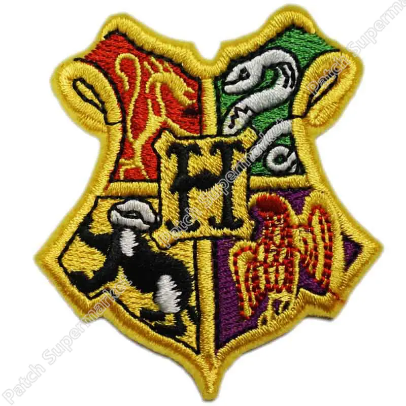 Гарри Поттер Хогвартс школьная эмблема халат с вышивкой Железный патч Рок Ретро аппликация Прямая поставка