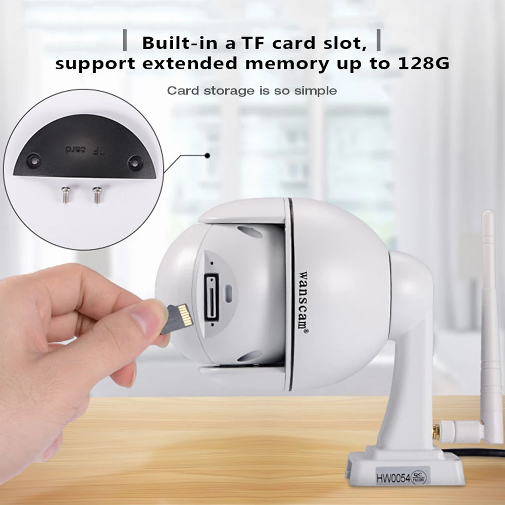 WANSCAM HW0054 1080 P 2.0MP Wi Fi IP Камера P2P обнаружения движения видеонаблюдения IP66 ONVIF