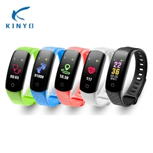 Красочные Дистанционно управляемая камера bluetooth Смарт сердечного ритма мониторящий сон мониторинг смарт-браслет в подарок для друга/подруги
