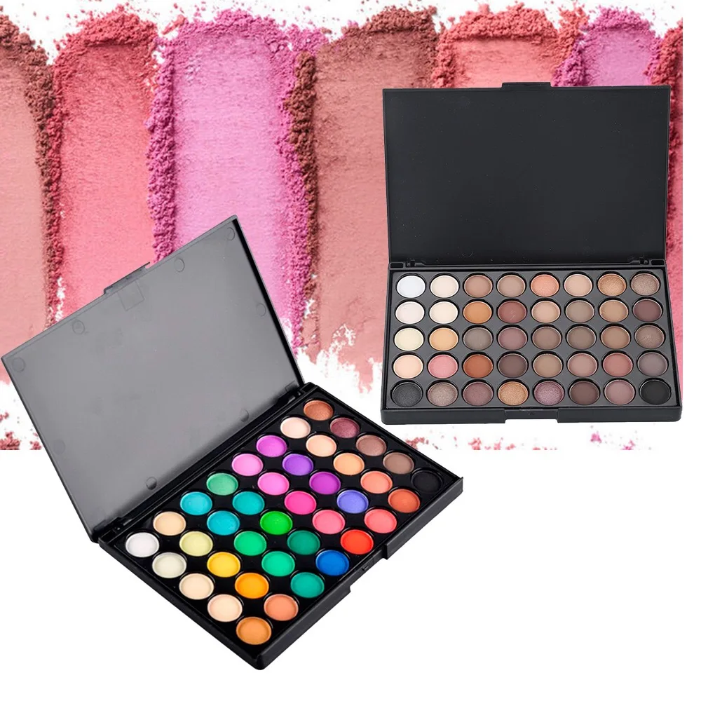 

free shipping40colour Eye shadow tray Earth color and Pearlescent colour Makeup studio for special use Waterproof cosmetics tray