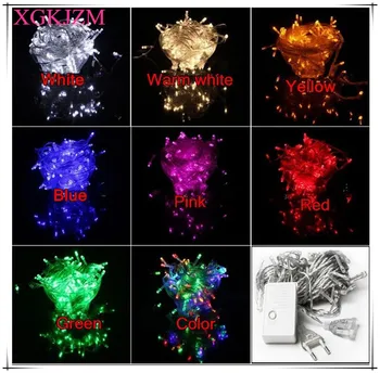 

Hot 100 LED String Light 10M 220V Decoration Light for Christmas Party Wedding 8 Color extend the interfaces with free shipping!