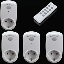 4-5pcs Wireless Remote Control Home House Power Outlet Light Switch Socket +1 Remote EU US UK Connector Plug Smart Socket
