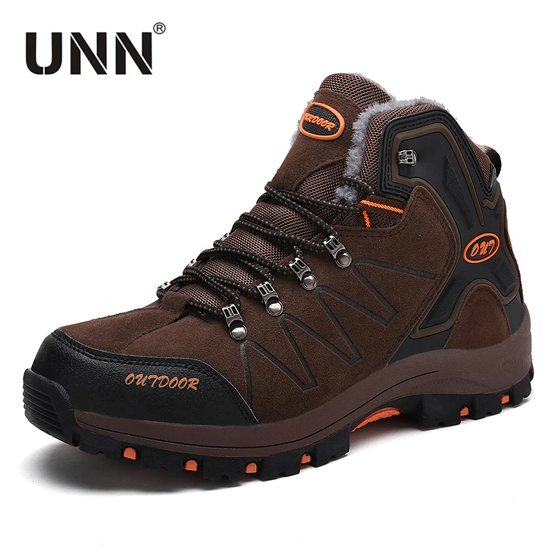 

UNN Waterproof Sneakers Boots Hiking Shoes Anti-skid Men Outdoor Trekking Shoes Breathable Mountain Climbing Shoes Man Sneaker