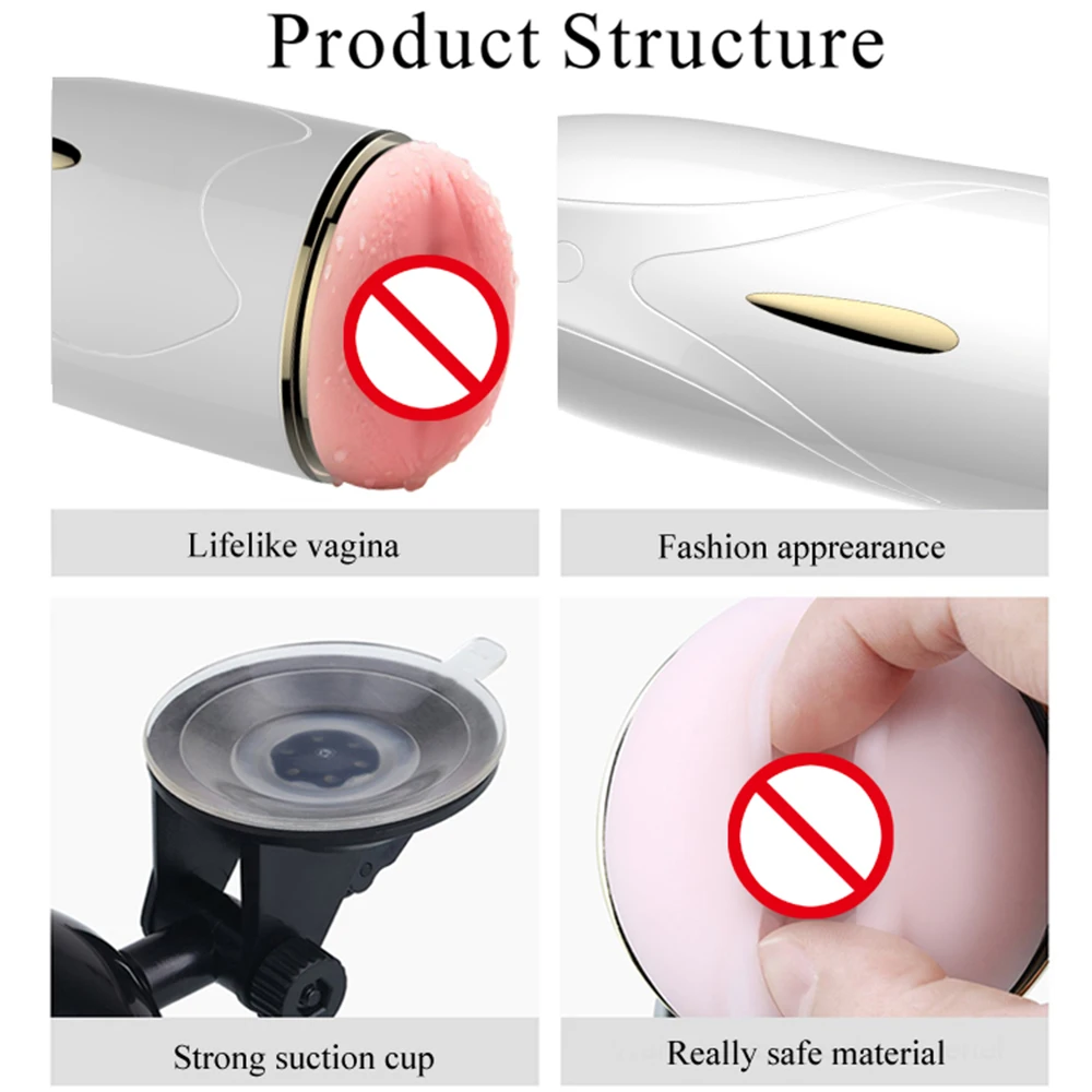 Comprar Vagina de zorro Real Vagina masturbador juguetes sexuales para hombres máquina sexual pistón retráctil masturbador masculino vibrador hombre masturbación taza