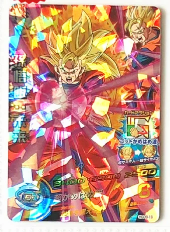 Япония Dragon Ball Hero Card SR HGD9 3 звезды Бог, супер сайян игрушки Goku коллекционные игры Коллекция аниме-открытки - Цвет: 1