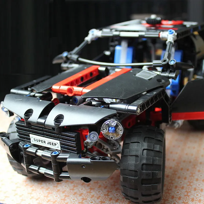 

3341 589Pcs Technic City Series The Extreme Cruiser SUV Car Model Building Blocks Enlighten Toys For Children Compatible Legoe