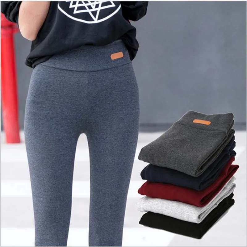 

women leggings Cotton Slim High elasticity sexy pants leggins leather boots leggings Thicken winter
