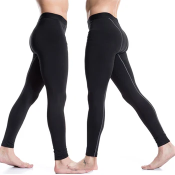 

New Winter Thermal Fleece Men's Compression Tights Clothing Base Layer Fitness Pants Leggings Tight Pants