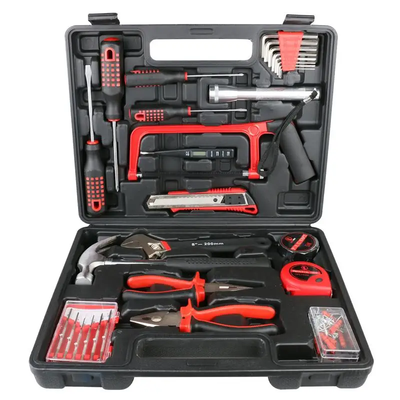 

32PCS Automotive Emergency Tools Portable Toolbox Car Repair Combination Suit Auto Repair Tools Set Combination for Home Garage