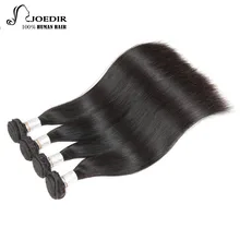 Joedir Pre-colored Indian Hair Straight Hair Bundle Deals 3 Bundles 4 Bundles Remy Natural Color Human Hair Weave Bundles