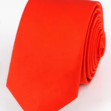 Модный повседневный тонкий черный мужской галстук 5 см узкая стрела облегающий красный галстук Мужские аксессуары Простые вечерние галстуки