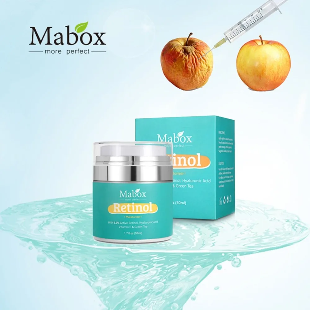 Mabox 50 мл увлажнитель для лица крем витамин е коллаген антивозрастной крем против морщин Acne Гиалуроновая кислота отбеливающий крем для женщин уход за кожей
